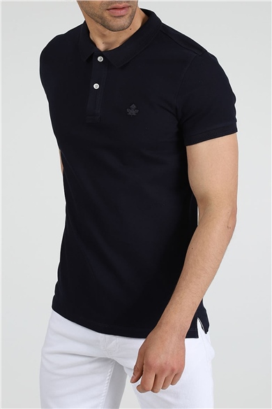 ADAM BOXES Polo Yaka T-shirt Neo-Essential - Lacivert
