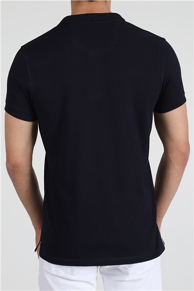 ADAM BOXES Polo Yaka T-shirt Neo-Essential - Lacivert