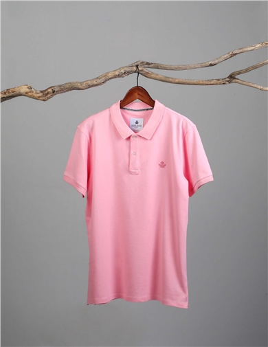 ADAM BOXES Polo Yaka T-shirt Neo-Essential - Pembe