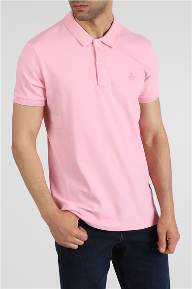 ADAM BOXES Polo Yaka T-shirt Neo-Essential - Pembe