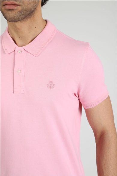 ADAM BOXES Polo Yaka T-shirt Neo-Essential - Pembe