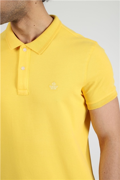 ADAM BOXES Polo Yaka T-shirt Neo-Essential - Sarı