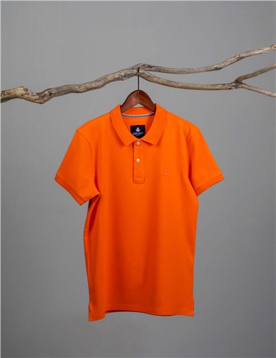 ADAM BOXES Polo Yaka T-shirt Neo-Essential - Turuncu