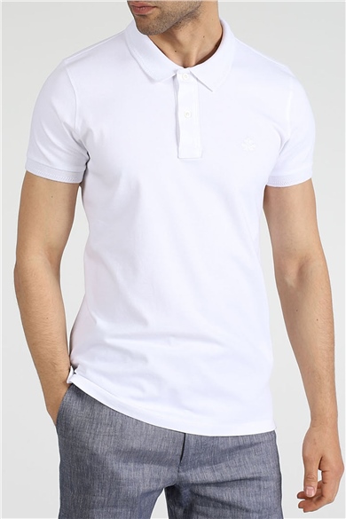 ADAM BOXES Polo Yaka T-shirt Neo-Tune - Beyaz