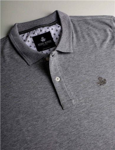 ADAM BOXES Polo Yaka T-shirt Neo-Tune - Gri