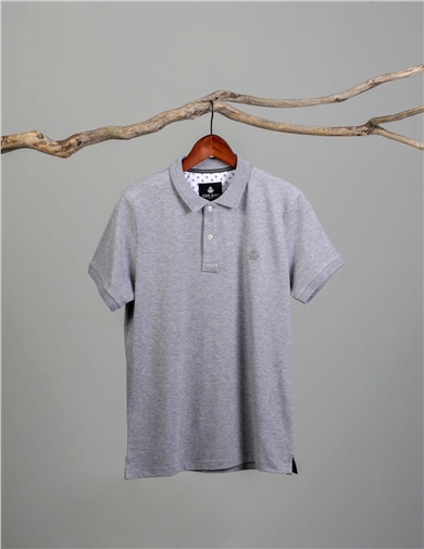 ADAM BOXES Polo Yaka T-shirt Neo-Tune - Gri