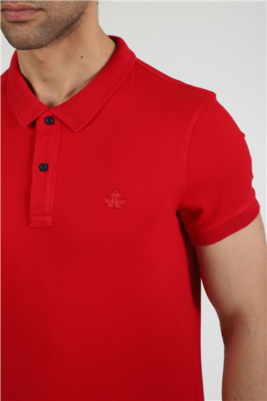 ADAM BOXES Polo Yaka T-shirt Neo-Tune - Kırmızı