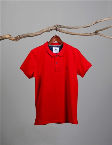 ADAM BOXES Polo Yaka T-shirt Neo-Tune - Kırmızı
