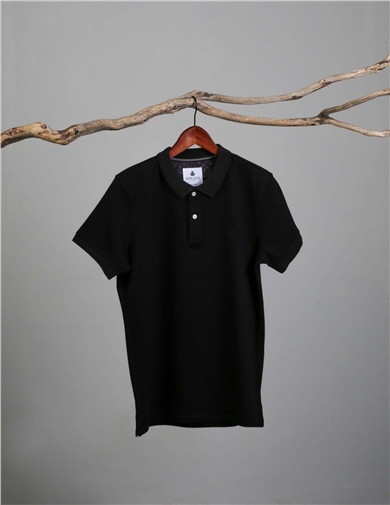 ADAM BOXES Polo Yaka T-shirt Neo-Tune -Siyah