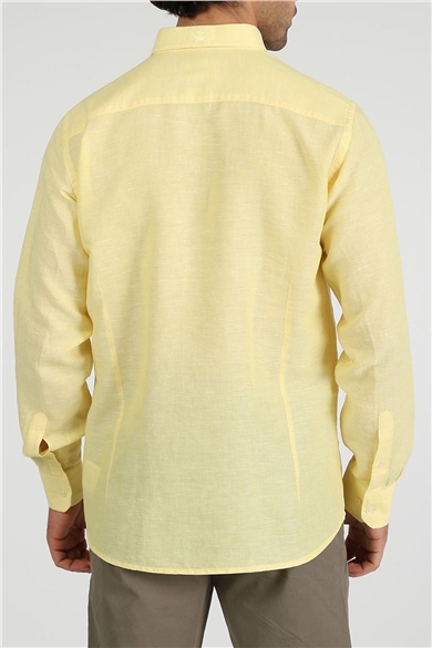ADAM BOXES Slim Fit Gömlek Neo-Epherest - Açık Sarı