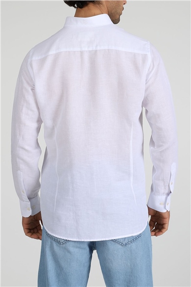ADAM BOXES Slim Fit Gömlek Neo-Epherest - Beyaz