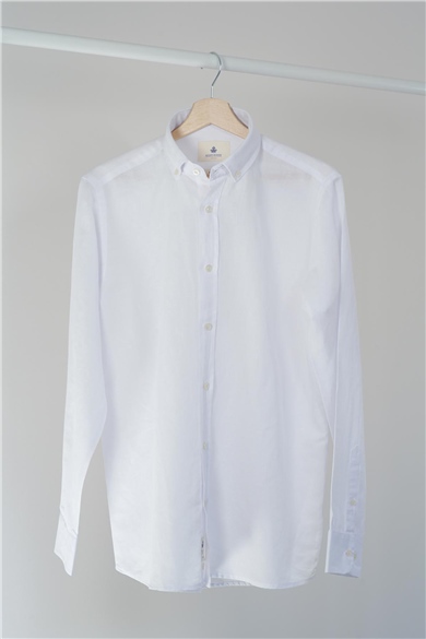 ADAM BOXES Slim Fit Gömlek Neo-Epherest - Beyaz