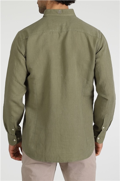 ADAM BOXES Slim Fit Gömlek Neo-Epherest - Haki