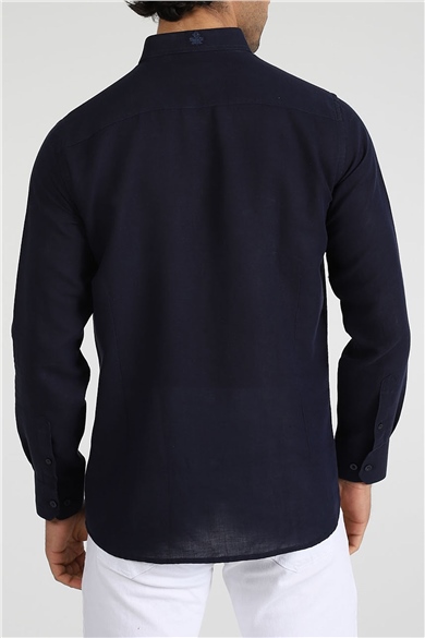 ADAM BOXES Slim Fit Gömlek Neo-Epherest - Lacivert