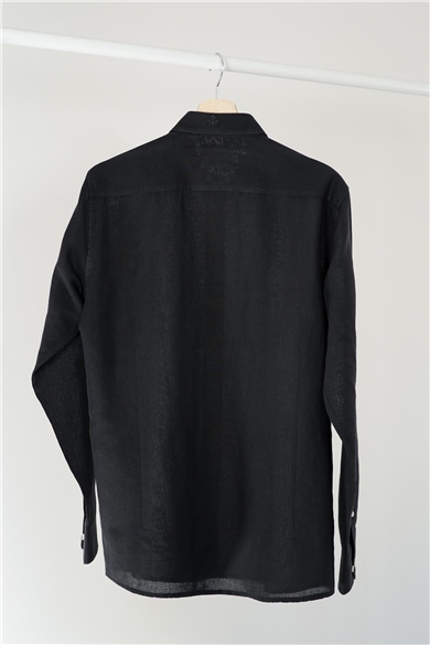 ADAM BOXES Slim Fit Gömlek Neo-Epherest - Siyah
