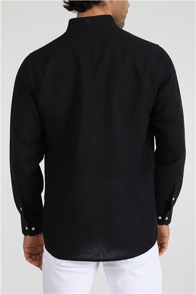ADAM BOXES Slim Fit Gömlek Neo-Epherest - Siyah