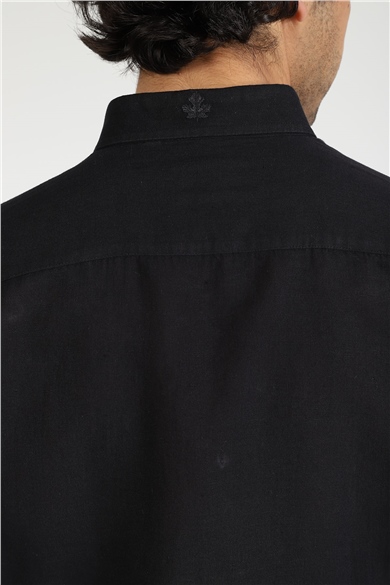 ADAM BOXES Slim Fit Gömlek Neo-Epherest - Siyah
