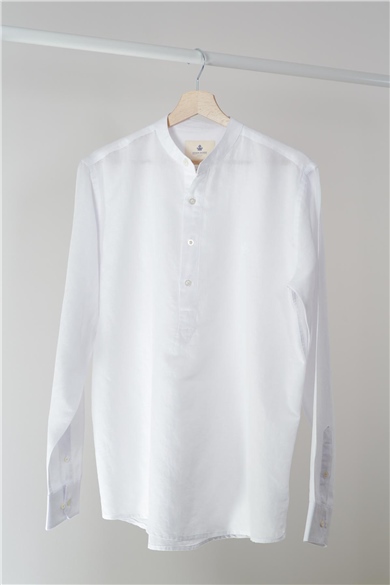 ADAM BOXES Slim Fit Gömlek Neo-Tranquil - Beyaz