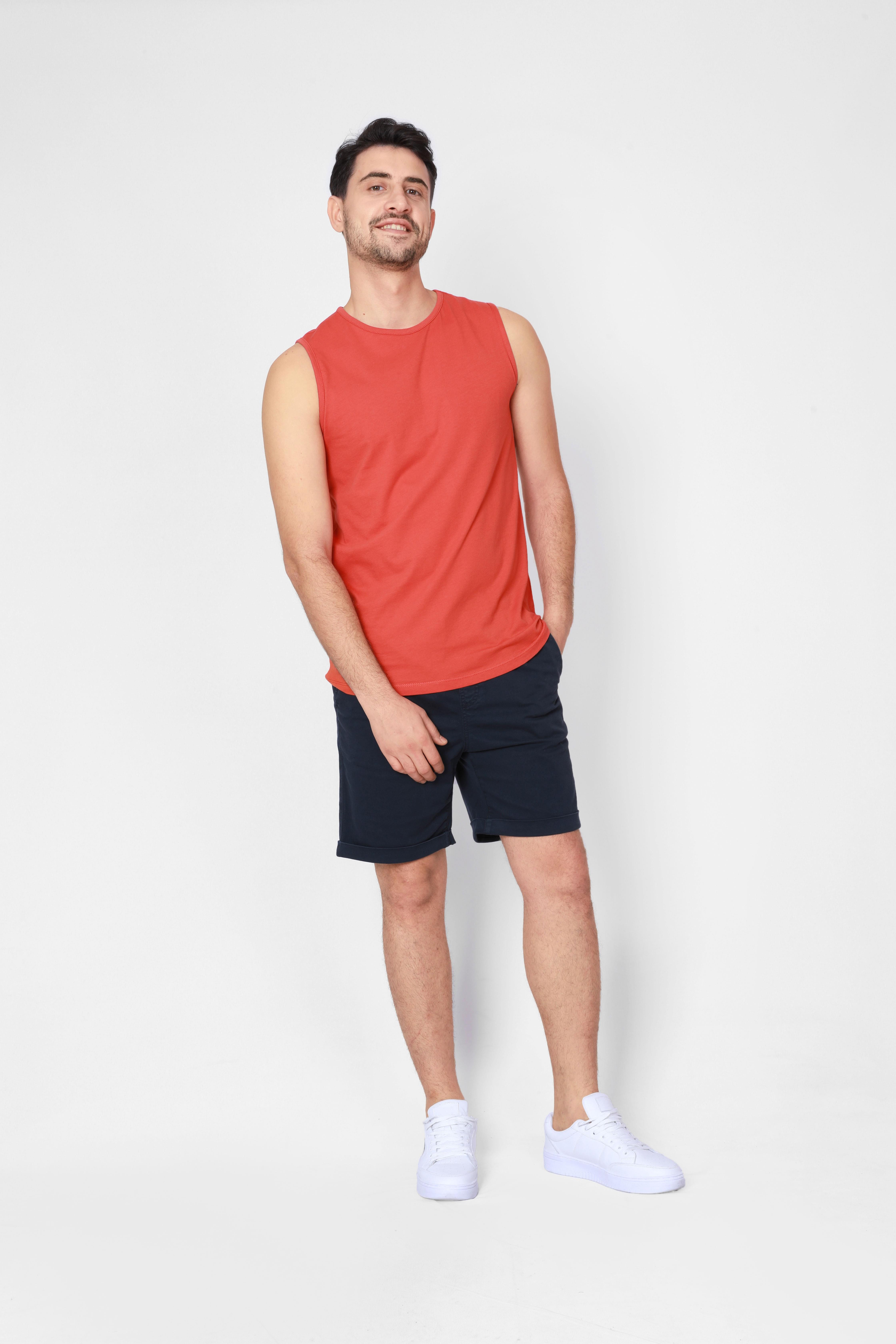 ADAM BOXESADAM BOXES O-Yaka Kolsuz T-shirt Cuerposino - Turuncu