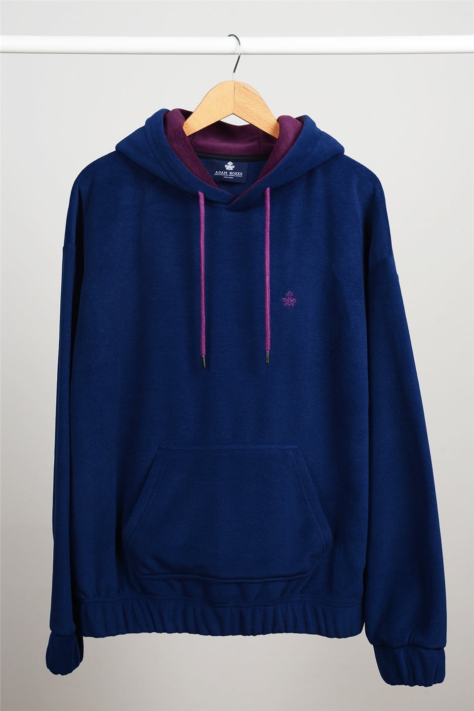 ADAM BOXESOversize Kapüşonlu Polar Sweatshirt Myndo - Lacivert