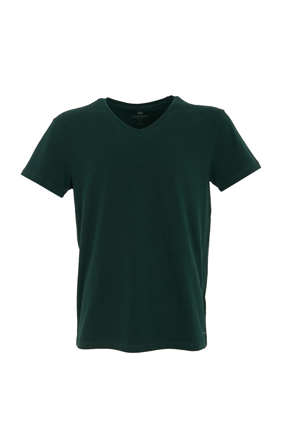 ADAM BOXESV Yaka T-shirt Simplo - Koyu Yeşil