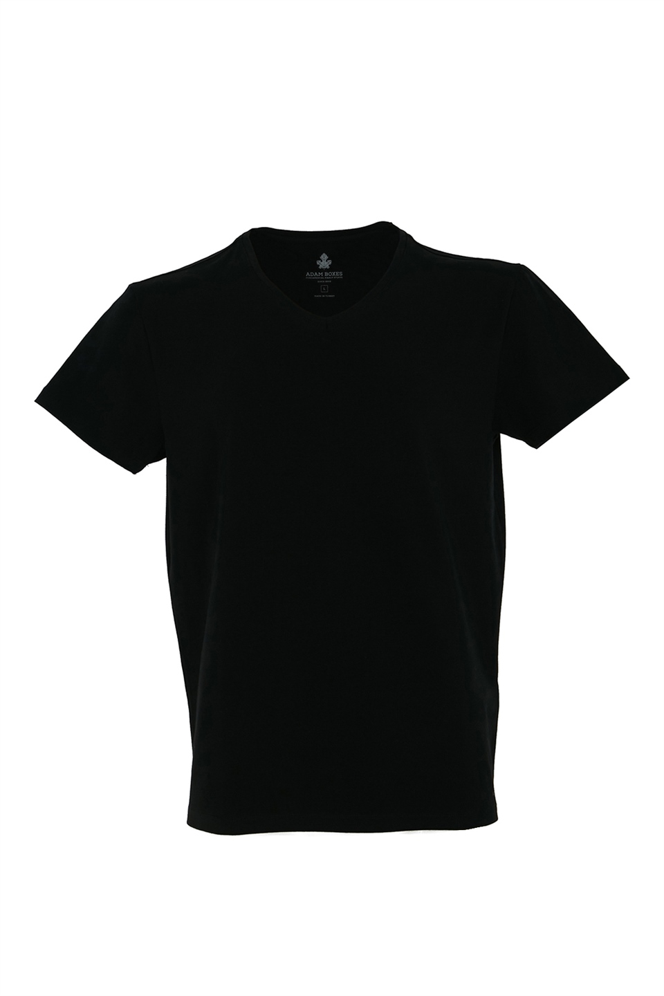 ADAM BOXESV Yaka T-shirt Simplo - Siyah