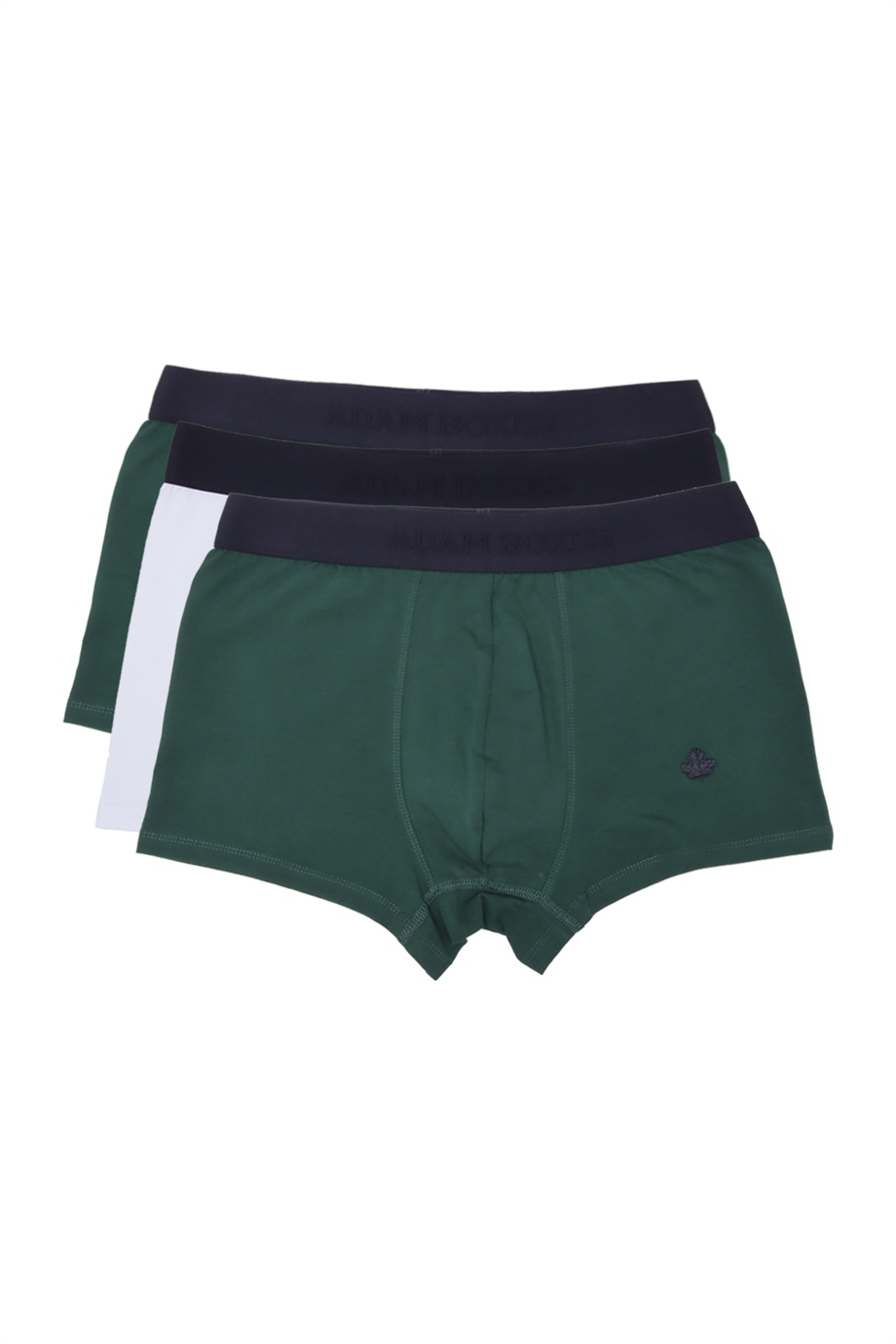 Boxer Trunk Gracia 
3'lü Paket - Koyu Yeşil, Beyaz