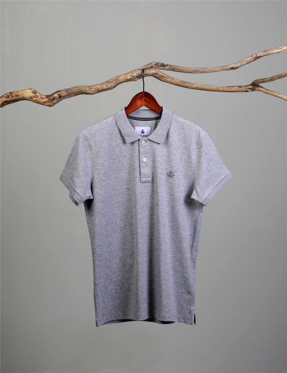 Polo Yaka T-shirt Essential - Gri