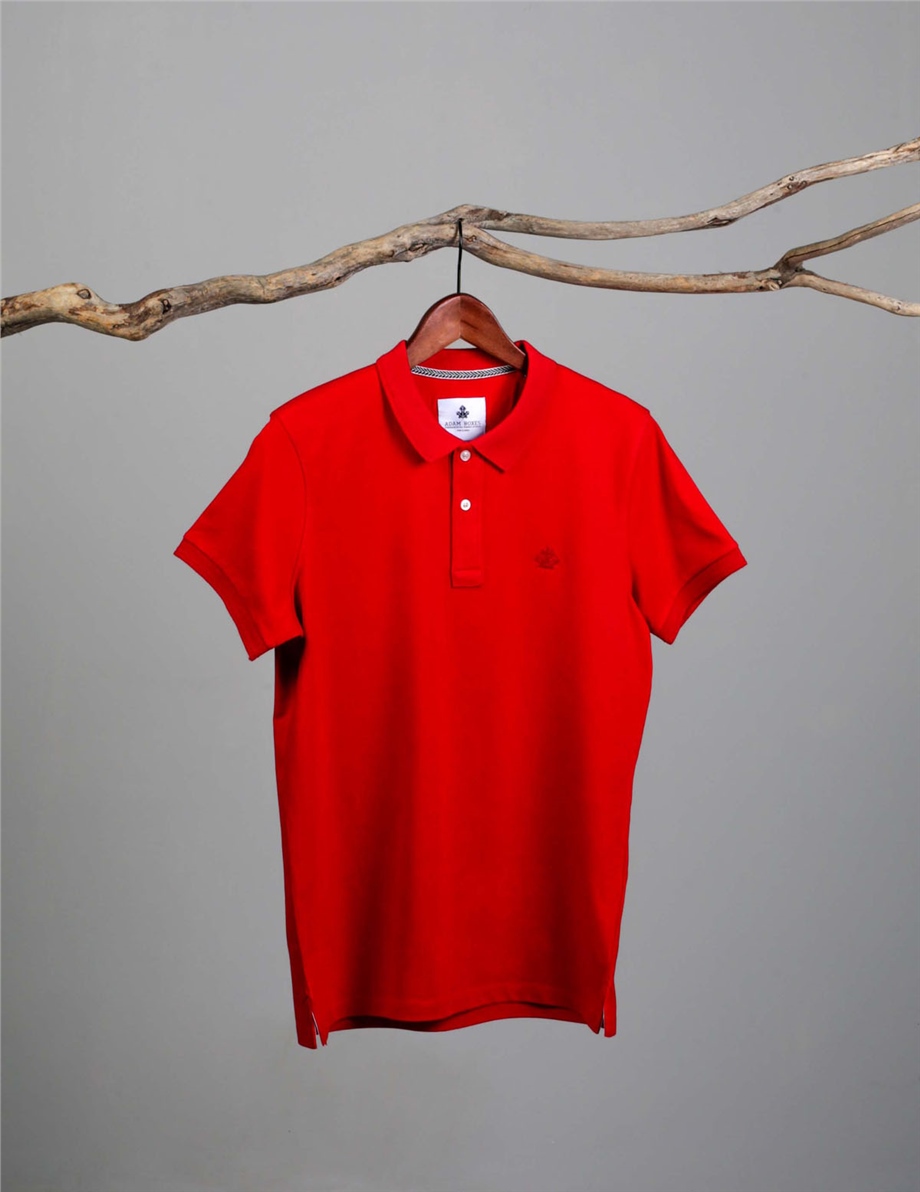 Polo Yaka T-shirt Essential - Kırmızı