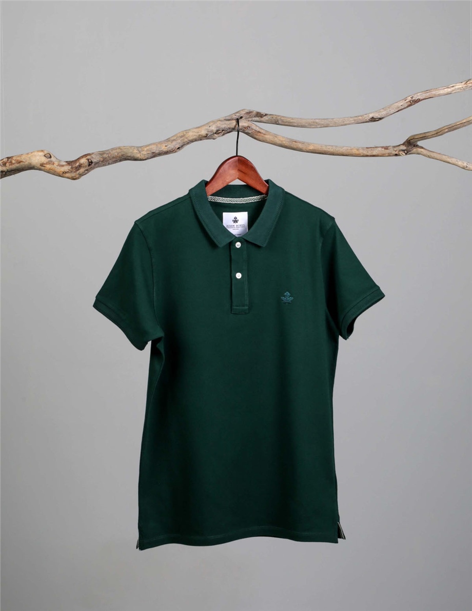 Polo Yaka T-shirt Essential - Koyu Yeşil