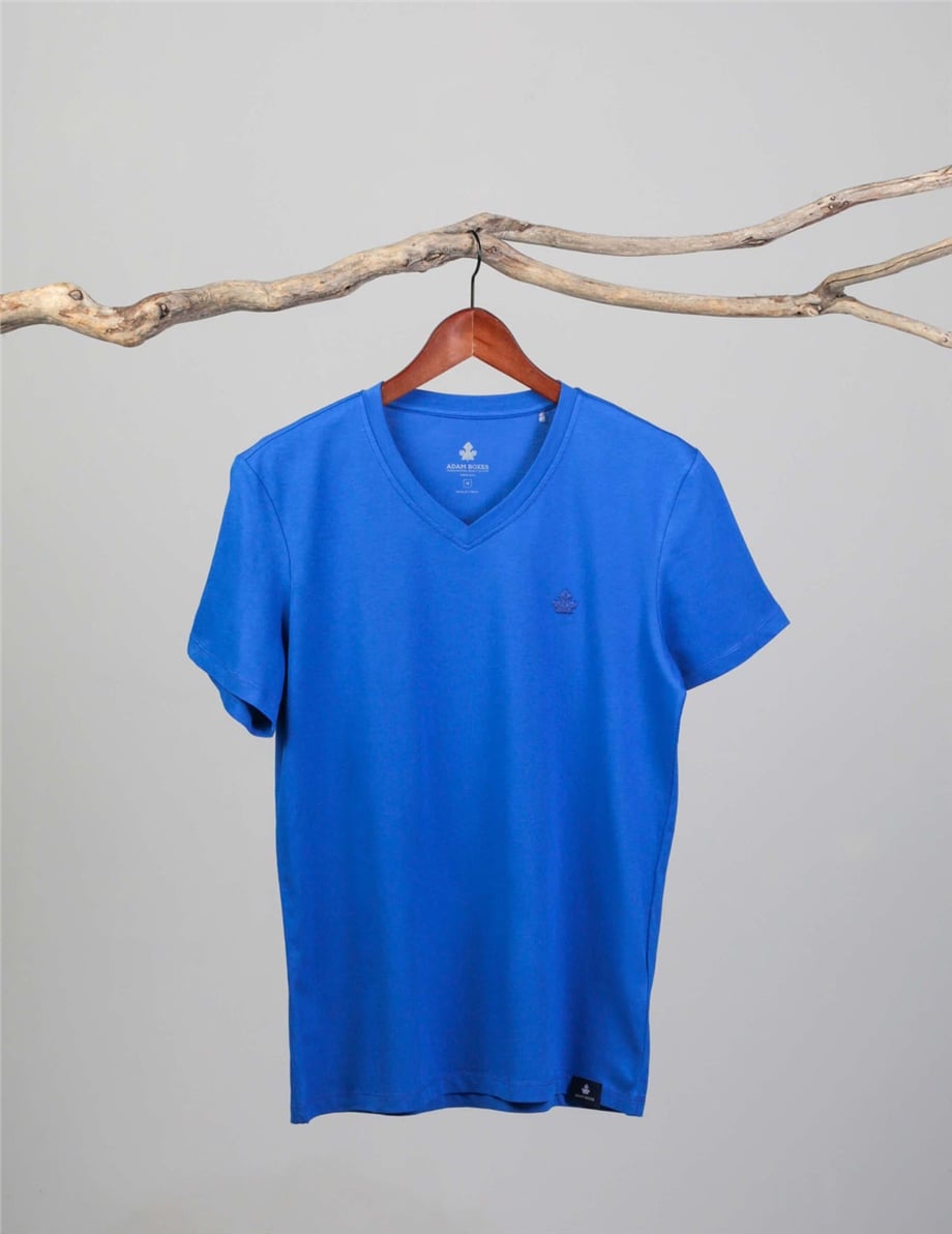 V Yaka T-shirt Alpes - Saks Mavisi