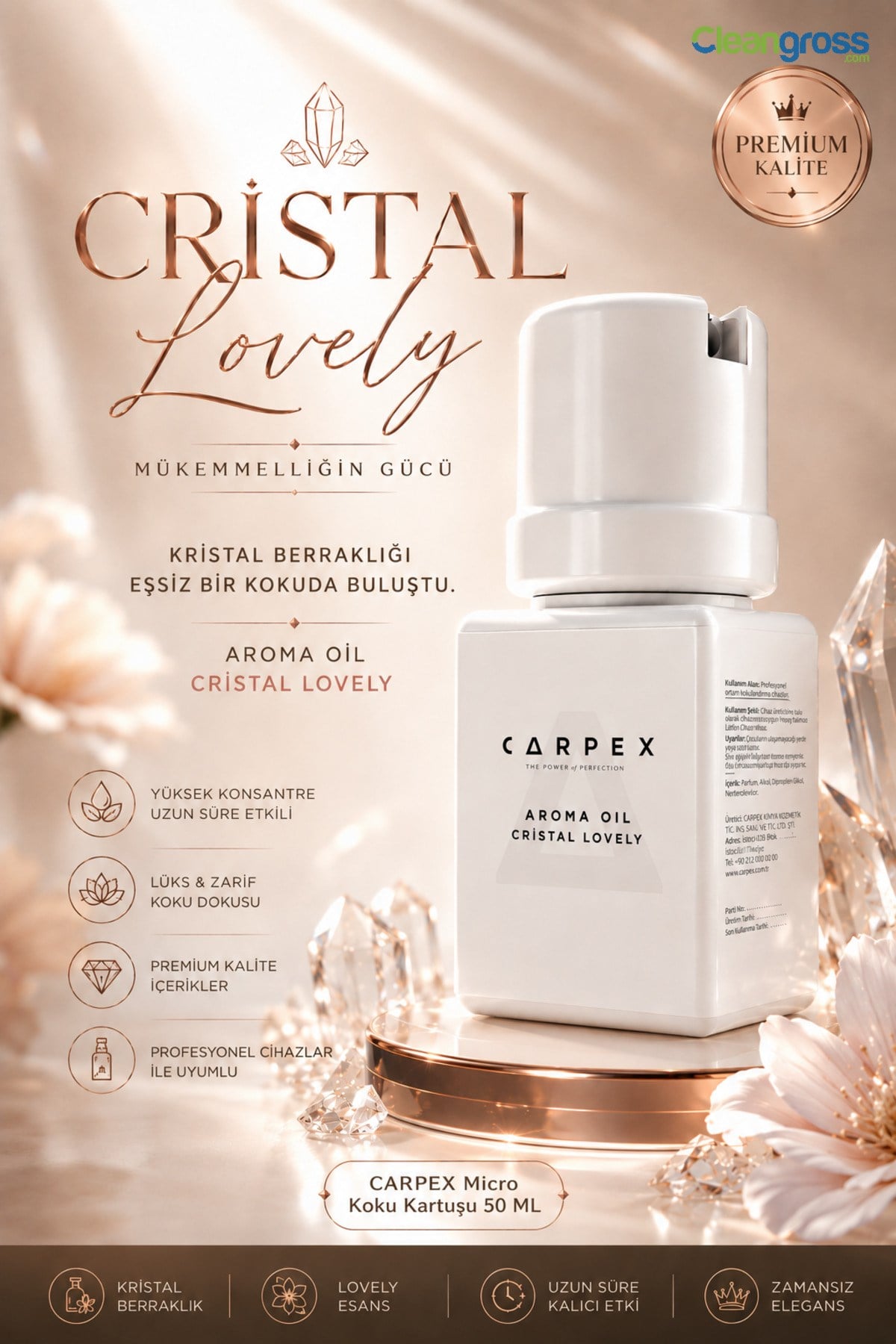 Carpex Cristal Lovely Micro Koku Kartuşu 50ML