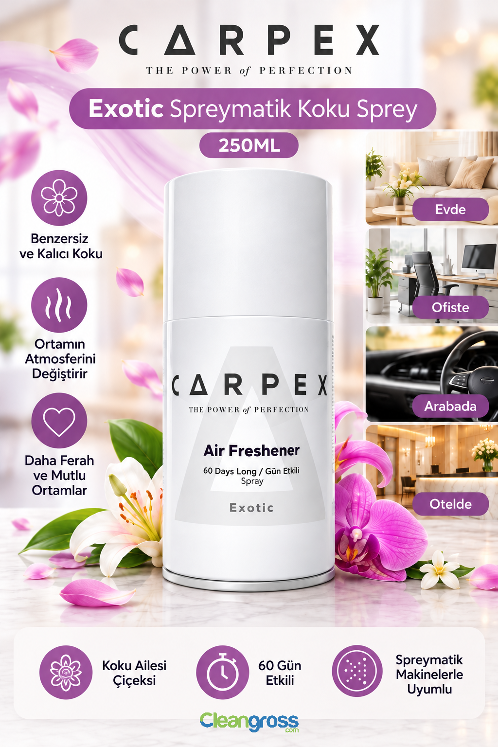 Carpex Exotic Spreymatik Koku Sprey 250 ml
