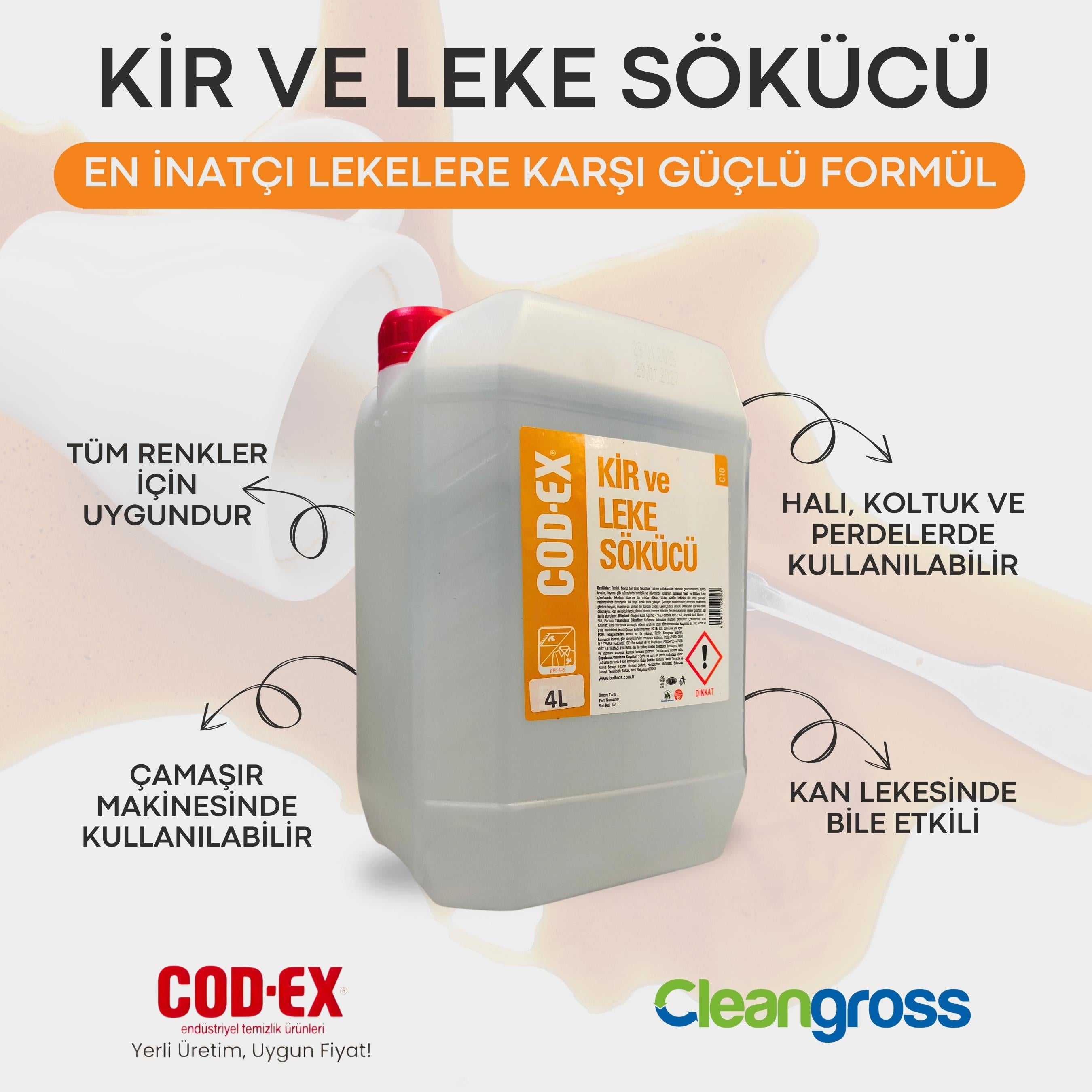 COD-EX Kir Ve Leke Sökücü 4 L