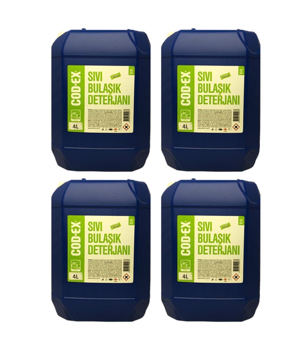 COD-EX Sıvı Bulaşık Deterjanı Ekstra 4 L X 4 Adet
