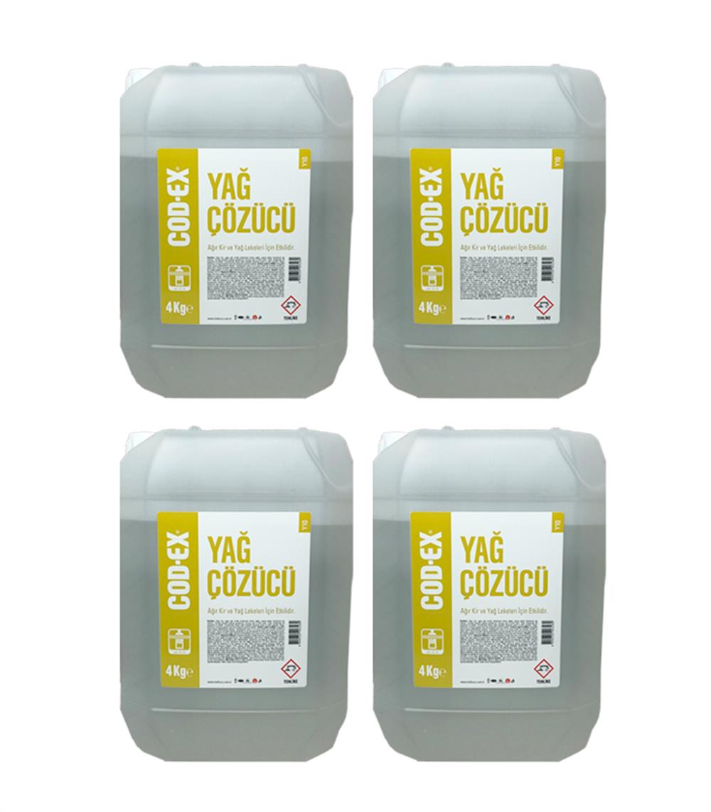 COD-EX Yağ Çözücü 4 L X 4 Adet