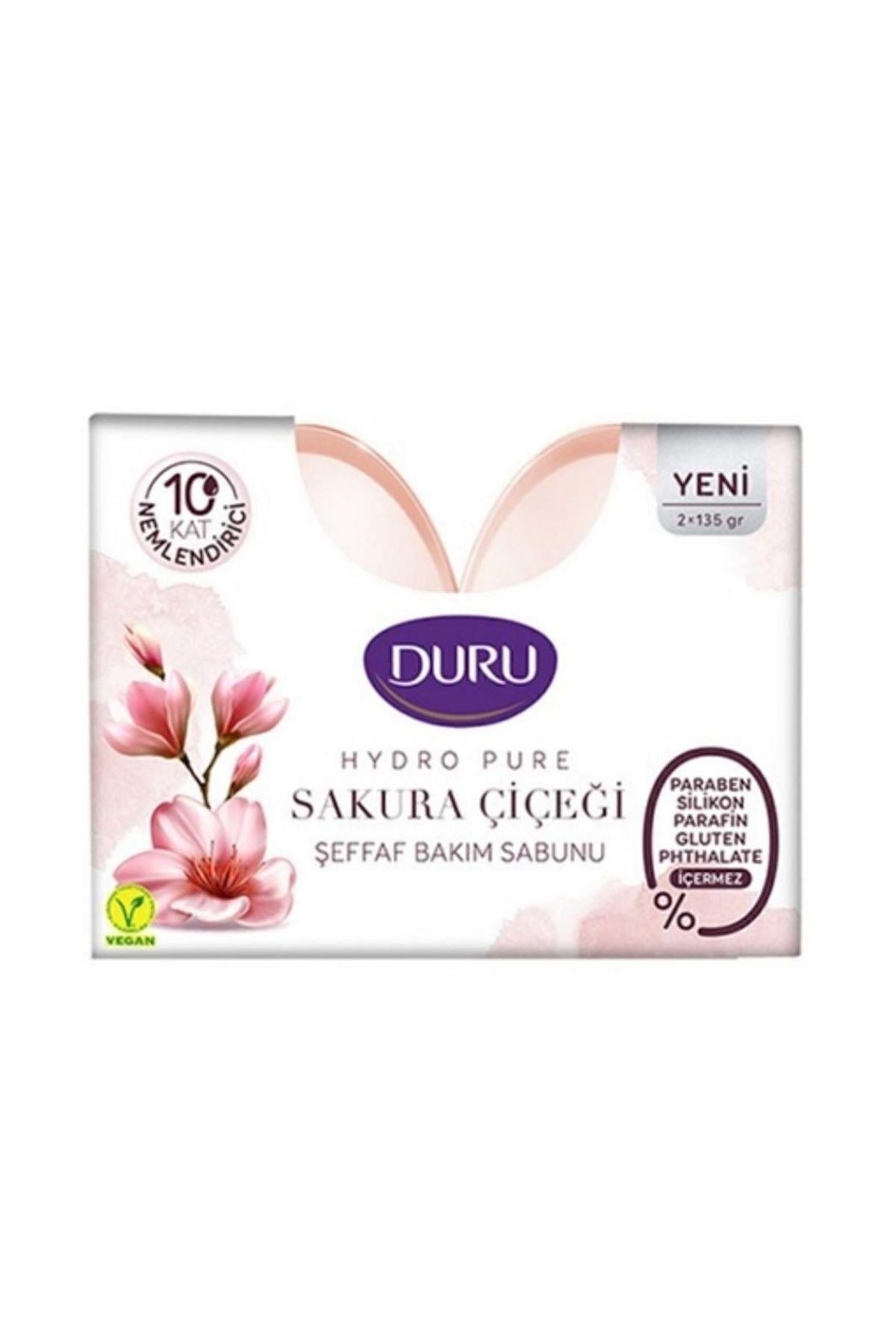 Duru Hydro Pure Sakura Çiçeği Şeffaf Bakım Sabunu 2 X 135 gr