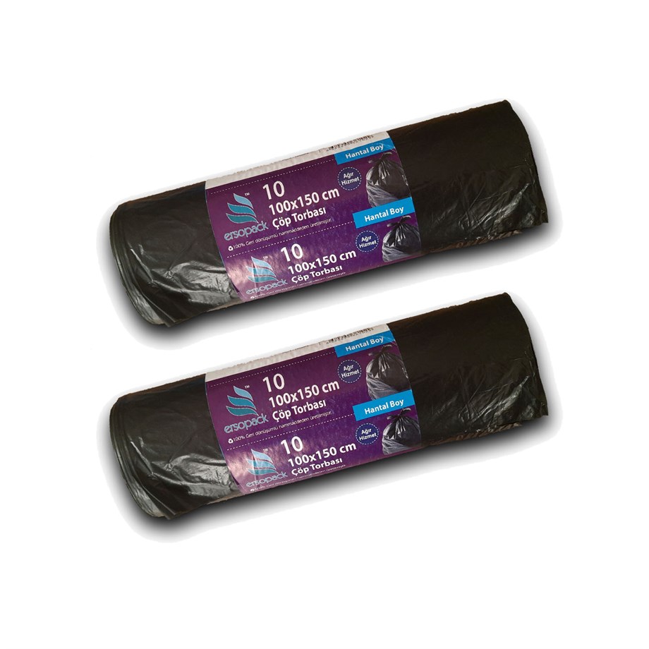 Ersopack Endüst.100x150 Çöp Torbası 10x2 Adet