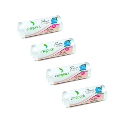 Ersopack Evsel Mini 40x50cm Çöp Torbası 40 x 4 Lü