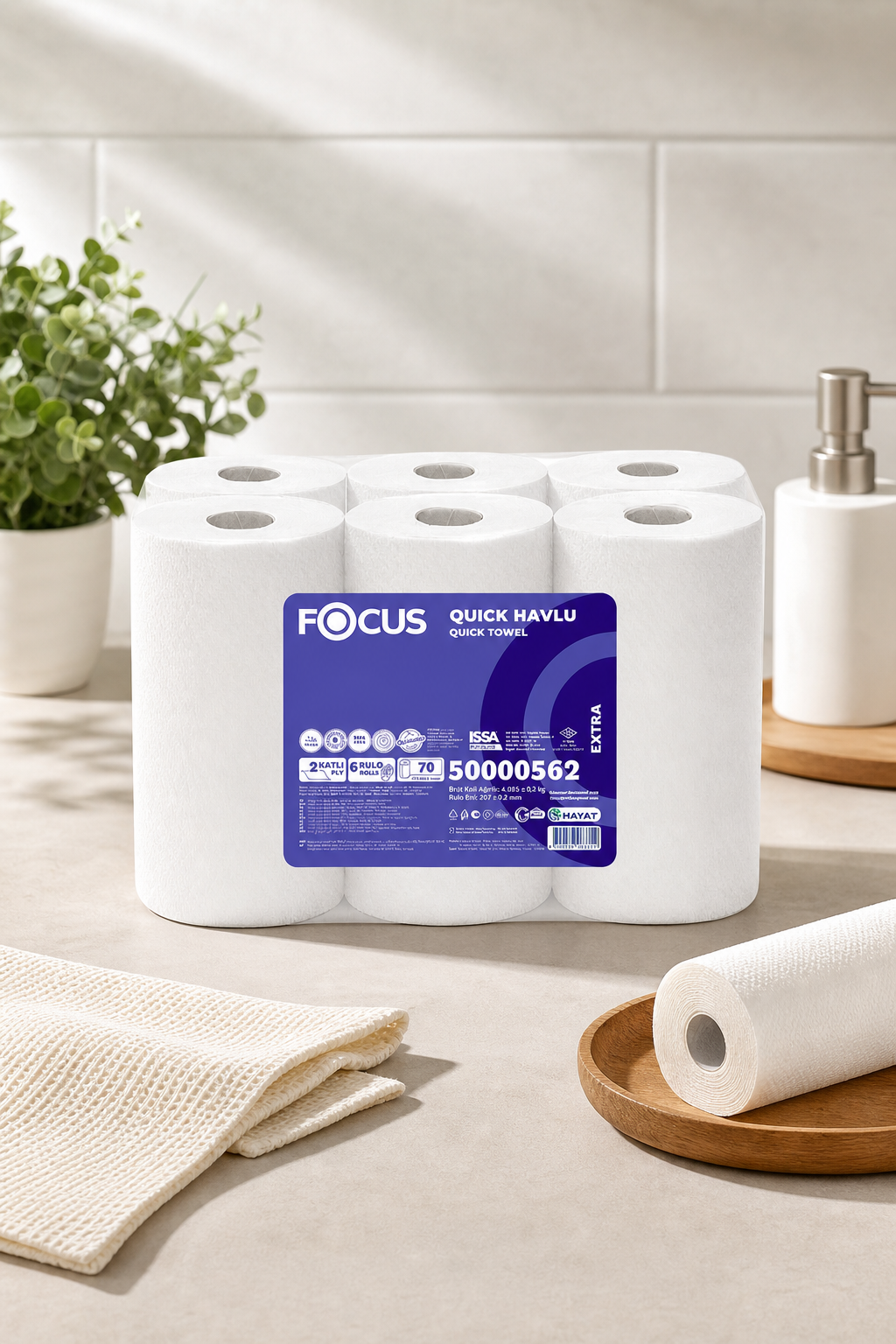 Focus Optimum Quıck Havlu 70m 6 Rulo
