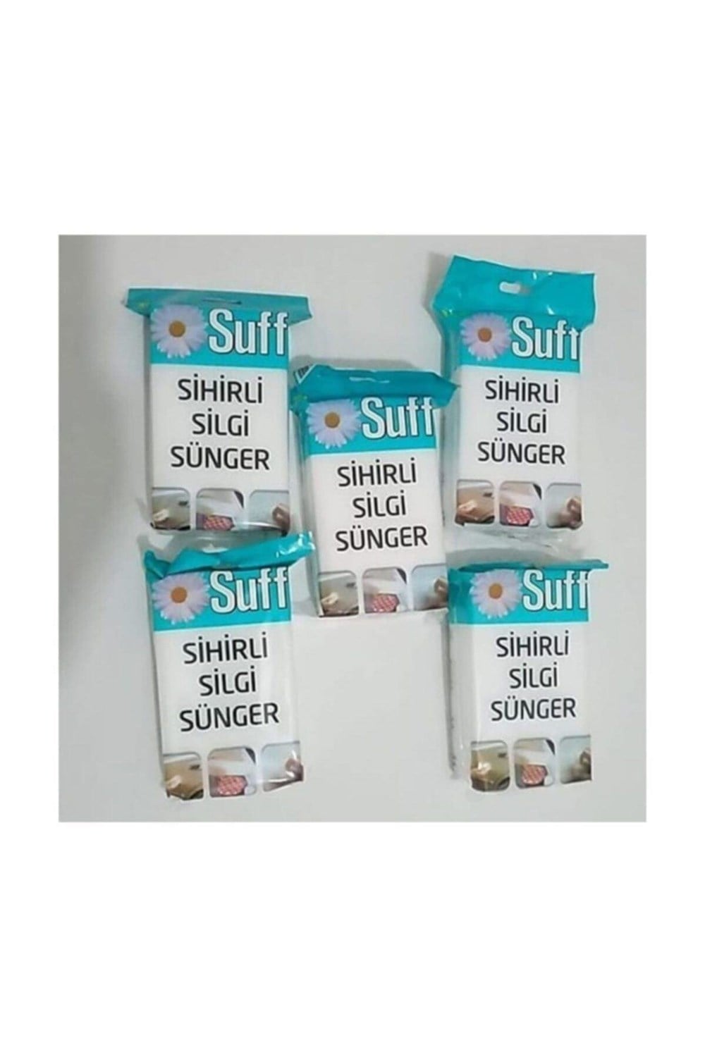 Suff Sihirli Silgi Sünger Beyaz x 5 Adet