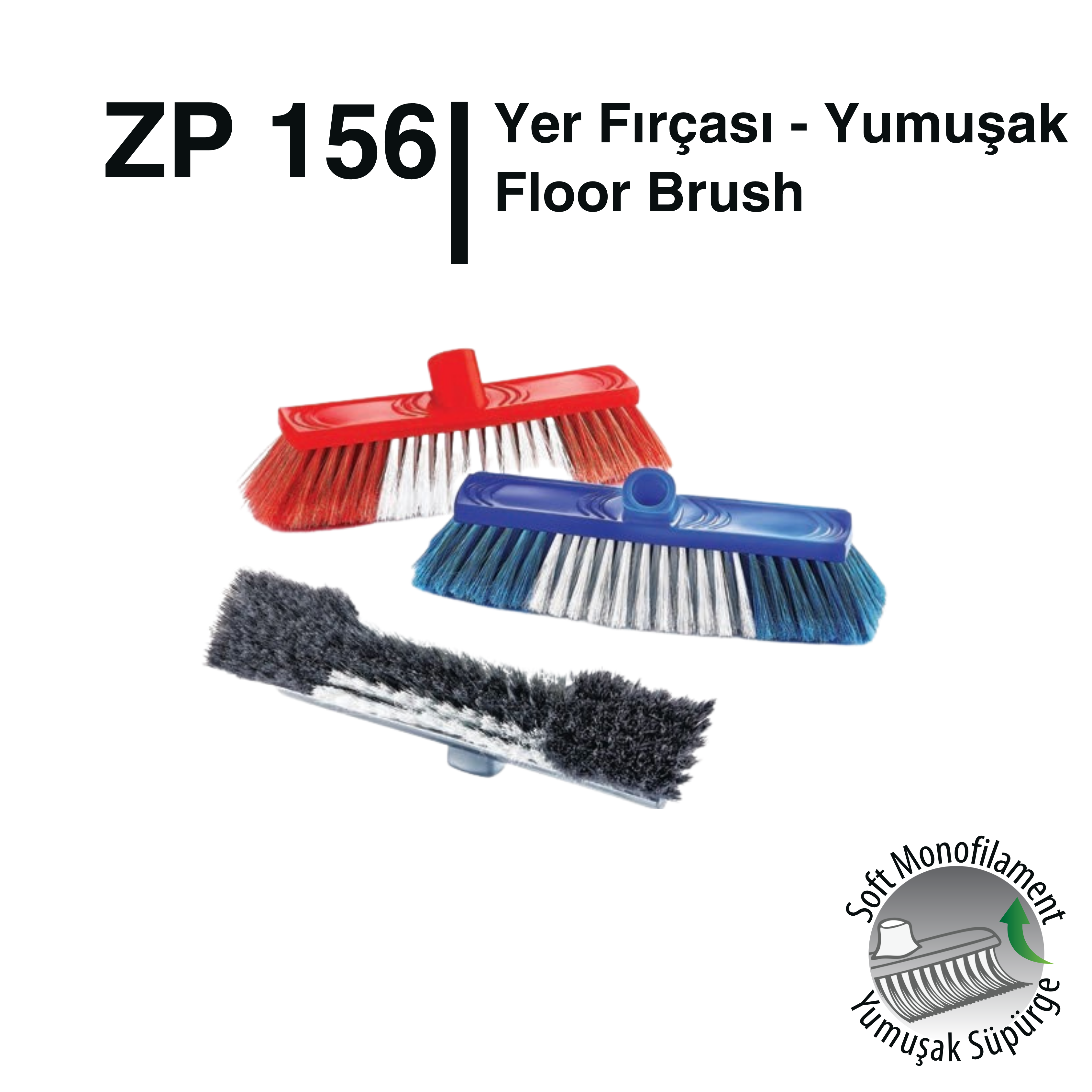 Zambak Yumuşak Yer Fırçası - Zp156