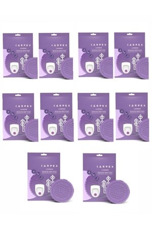 Carpex Pisuvar koku giderici süzgeç lavanta kokulu 10 lu set