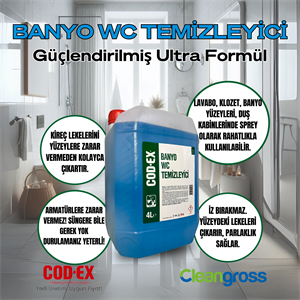 COD-EX Banyo - Wc Temizleyici 4 Litre