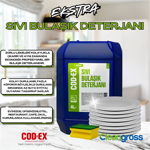 COD-EX Sıvı Bulaşık Deterjanı - Ekstra 4 L