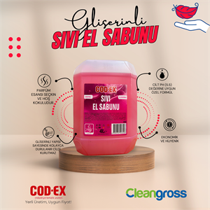 COD-EX Sıvı El Sabunu Krem Kokulu 4 L