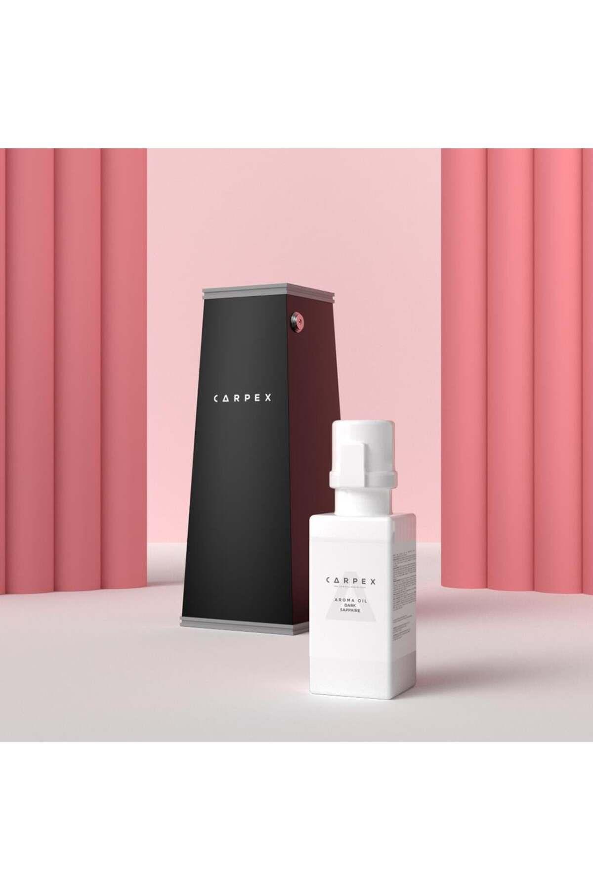 CARPEX Auramax Pro 1200S Geniş Alan Koku Makinesi Siyah ve Dark Sapphire Auramax Koku Kartuşu 250 ML Seti