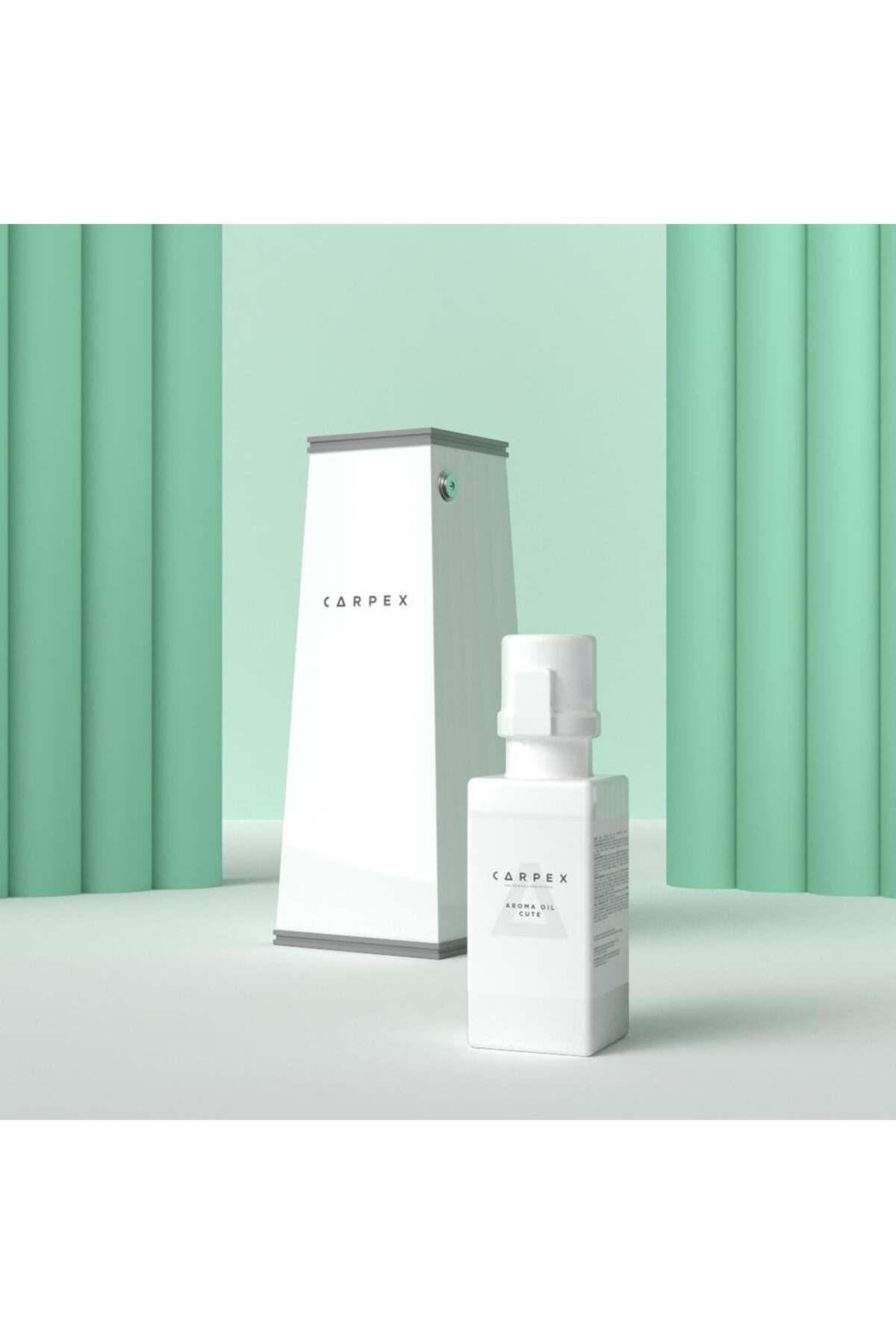 CARPEX Auramax Pro 1200S Geniş Alan Koku Makinesi Beyaz ve Cute Auramax Koku Kartuşu 250 ML Seti