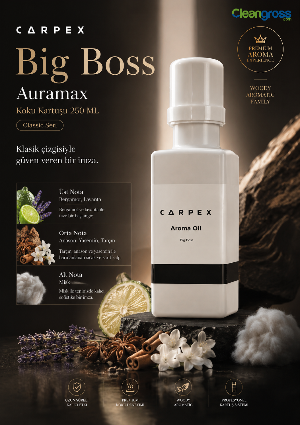 Carpex Big Boss Auramax Koku Kartuşu 250 ML Classic Seri
