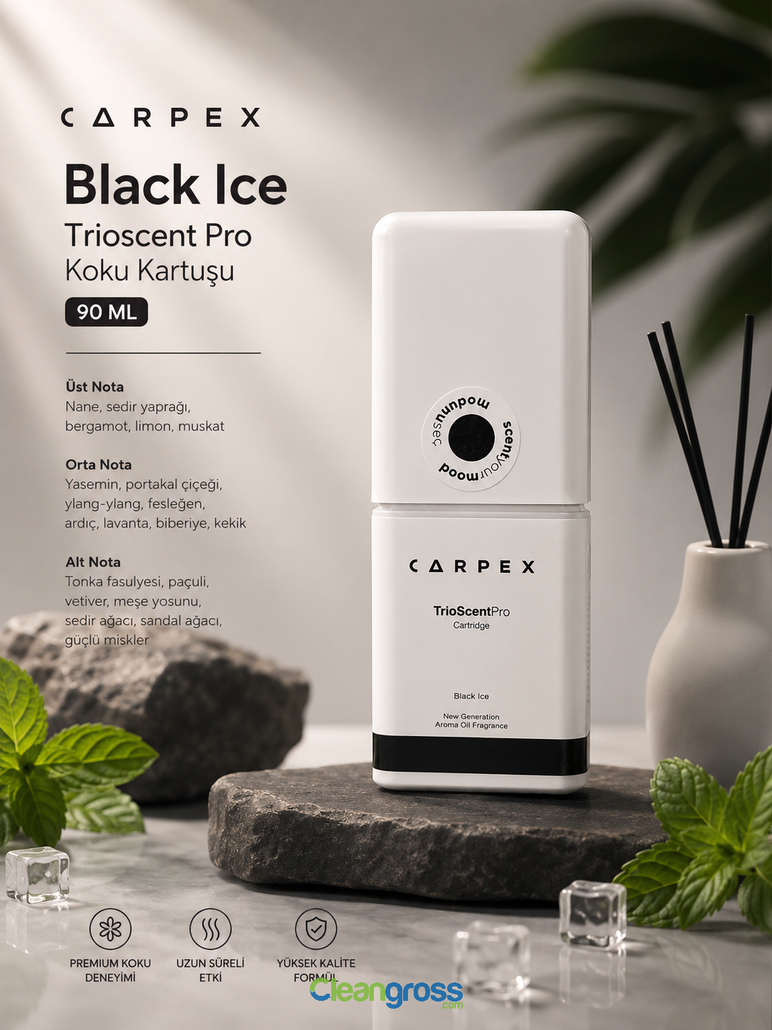 Carpex Black Ice Trioscent Pro Koku Kartuşu 90 ML